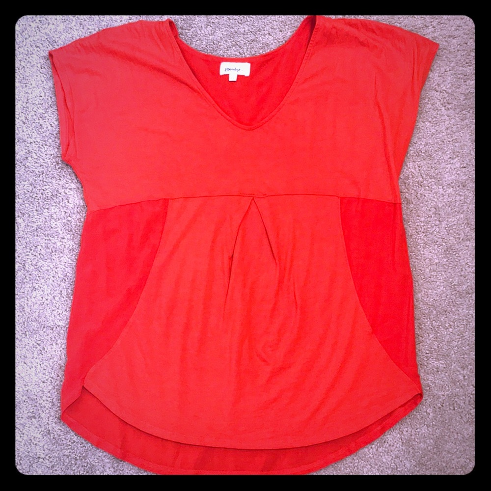 Anthropologie Porridge Red Top